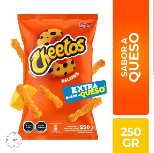 CHEETOS PALITOS DE QUESO 250GR
