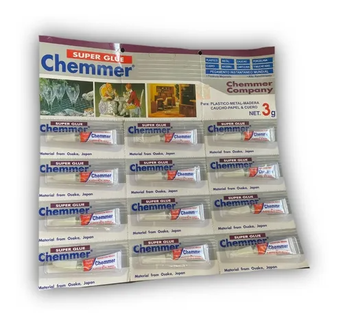 Pegamento Chemmer Super Glue.
