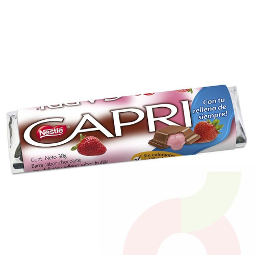 CHOCOLATE CAPRI 30G DE FRUTILLA