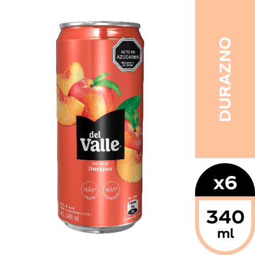 JUGO NECTAR DEL VALLE DURAZNO 340ML