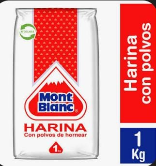 HARINA MONT BLANC CON POLVO HORNEAR 1KILO