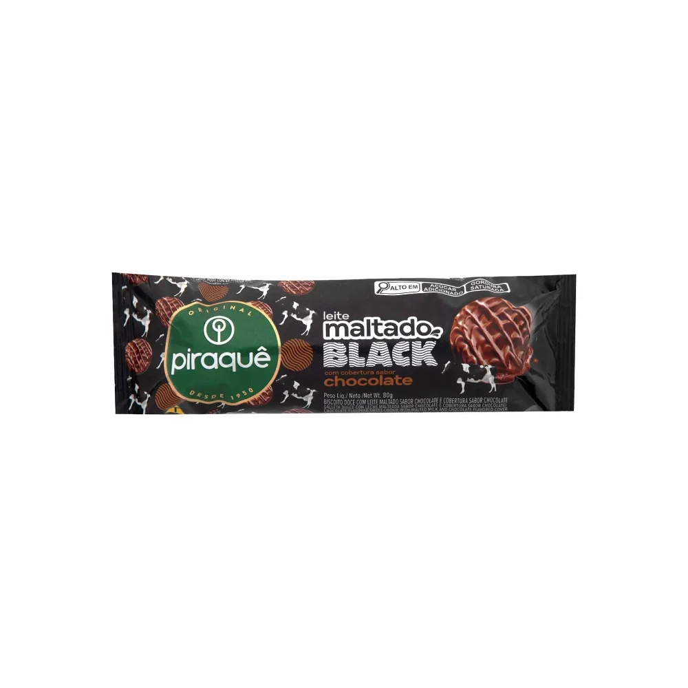 GALLETA BISCOITO LEITE MALTADO BLACK COBERTURA 80GR