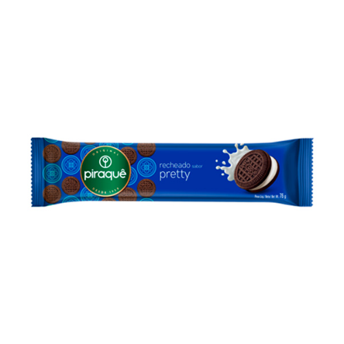 BISCOITO RECHEIO PRETTY PIRAQUÊ PACOTE 76G 2 X 1500 $