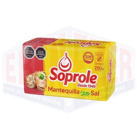 MANTEQUILLA CON SAL SOPROLE 250GR