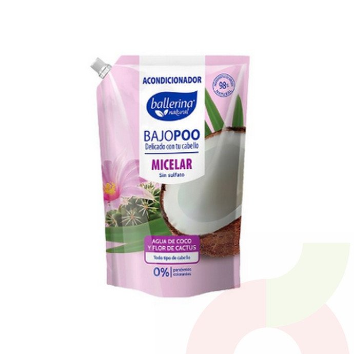BALLERINA ACONDICIONADOR AGUA DE COCO Y FLOR DE CACTUS 750ML