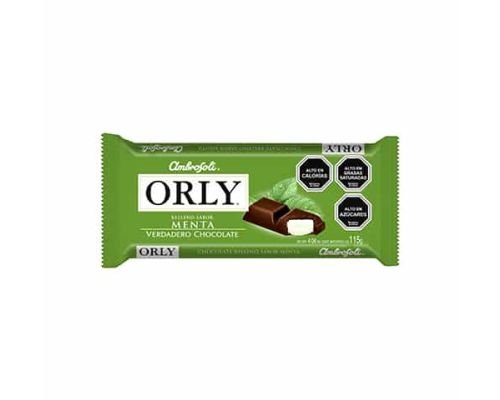 CHOCOLATE ORLY  MENTA 95GR