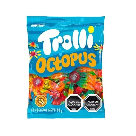 GOMITAS OCTOPUS BLUE TROLLI 80 gr