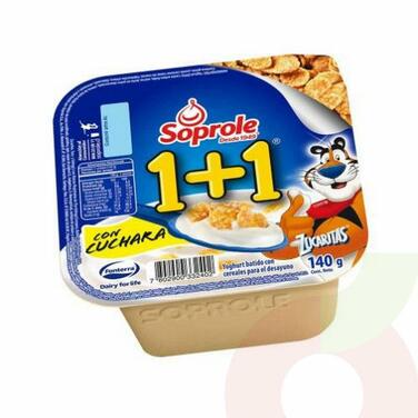 YOGURT 1+1 ZUCARITAS SOPROLE 140G