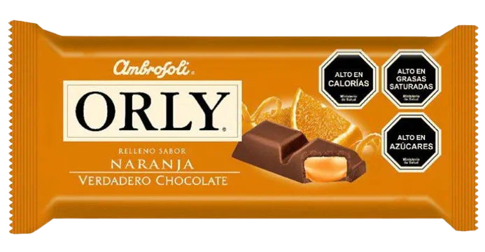 CHOCOLATE ORLY NARANJA 95GR