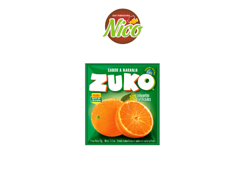 JUGO ZUKO EN POLVO SABOR NARANJA 15GR