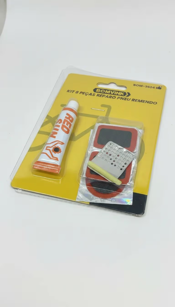 Kit Reparo de Pneu 8 Peças