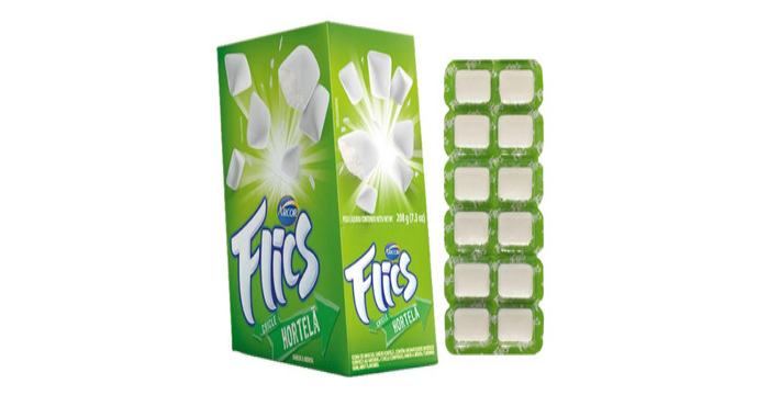 Cartela Chiclete Flics