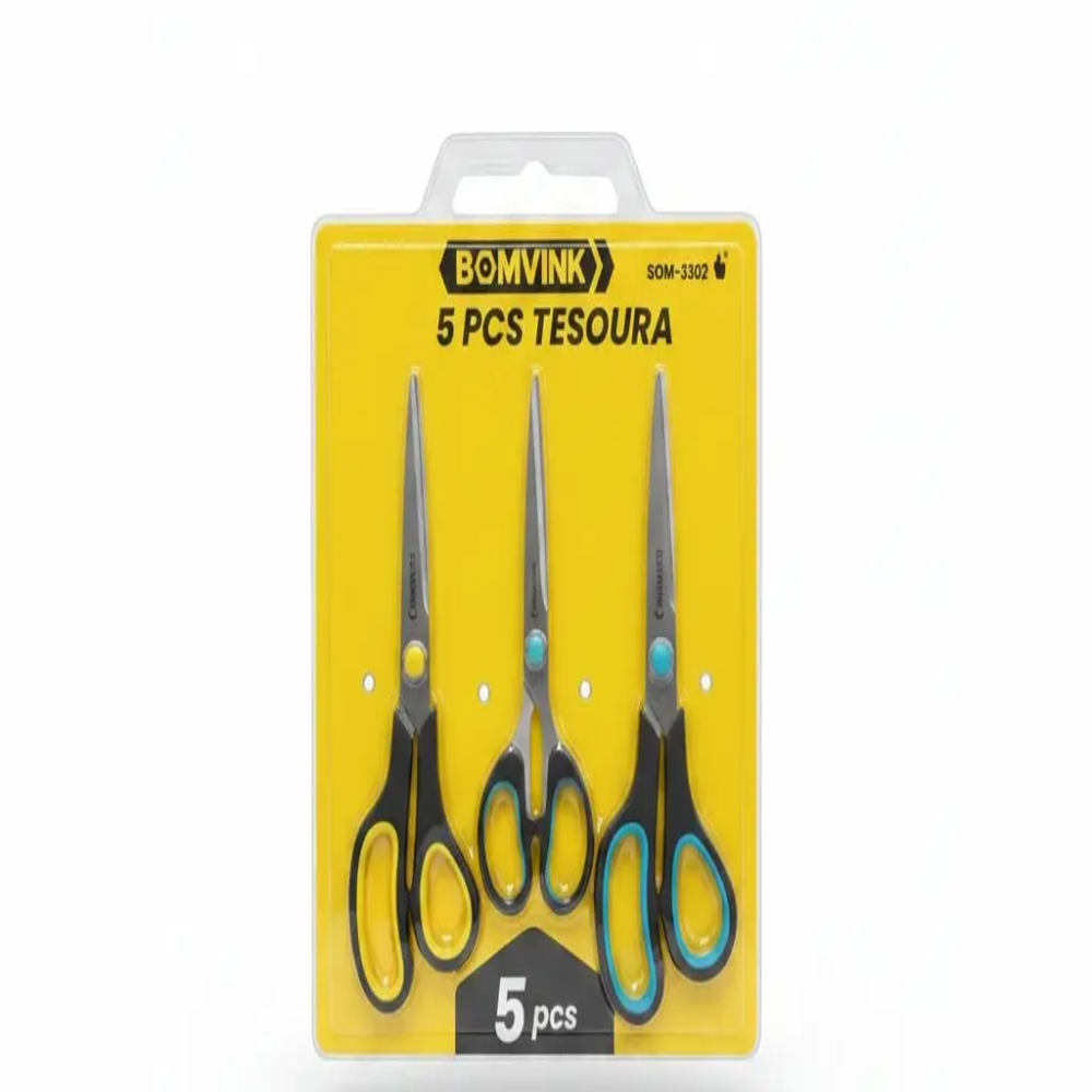 Kit de Tesouras Multiuso 5 Peças