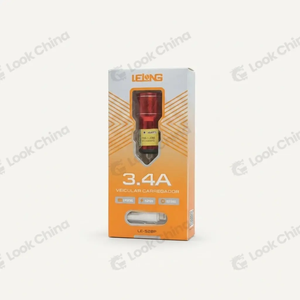 Carregador Veicular Rápido 2 Portas USB