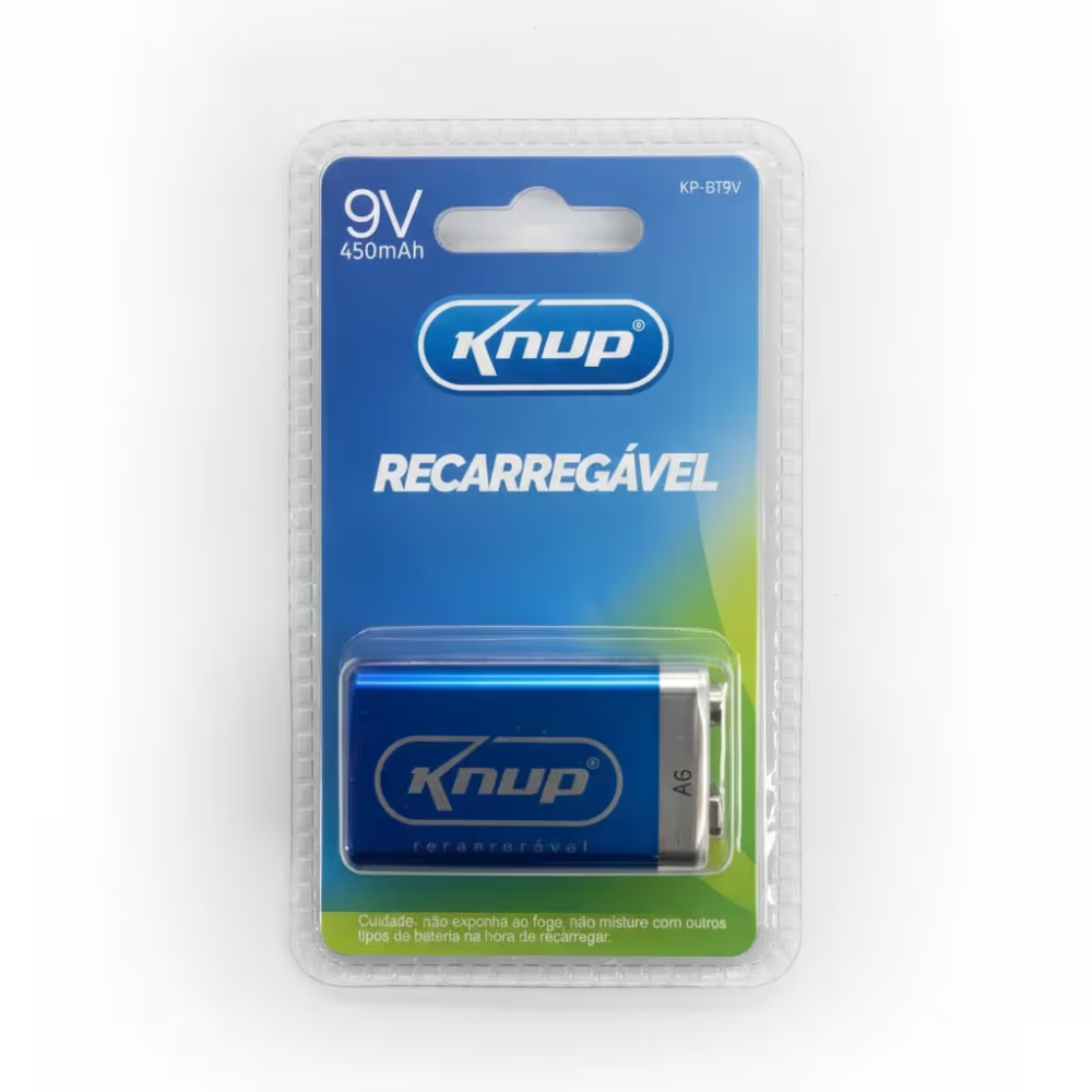 Bateria Recarregável 9V