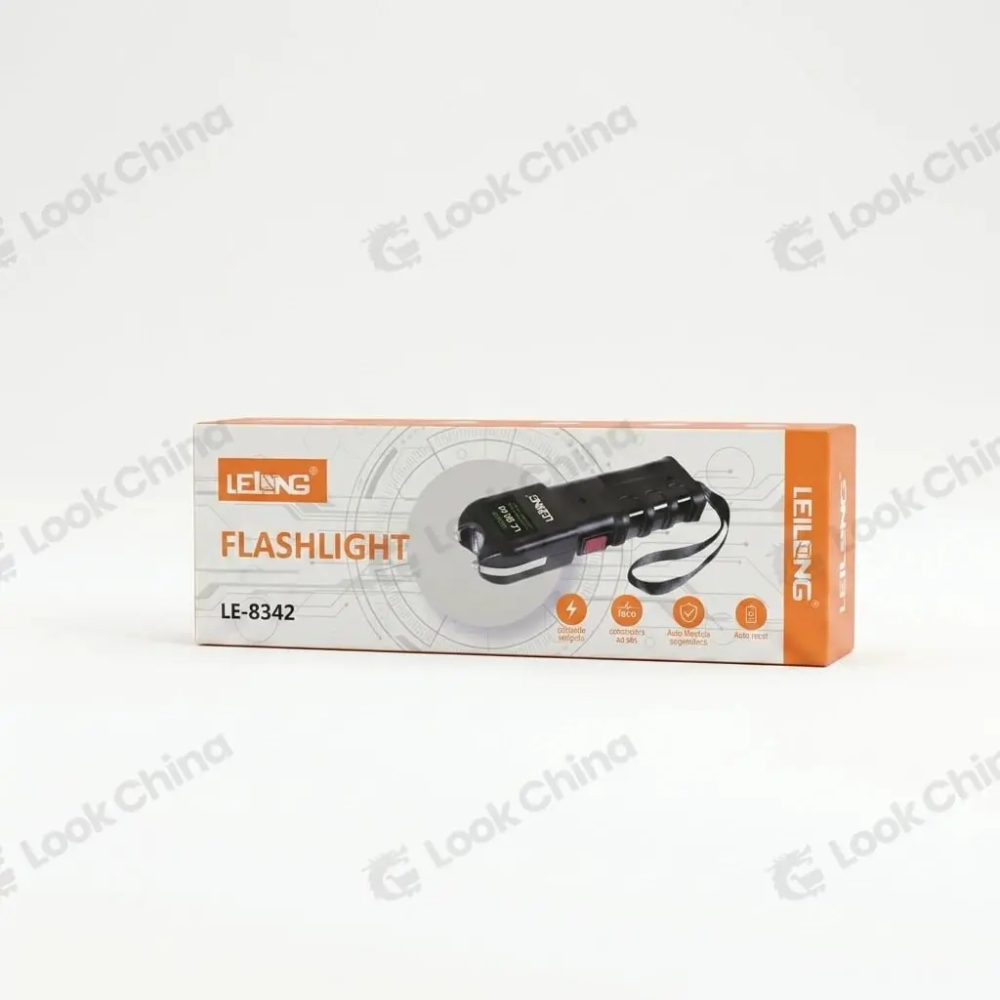 Lanterna Recarregável USB Resistente a Impactos Lelong  SKU LE-8342