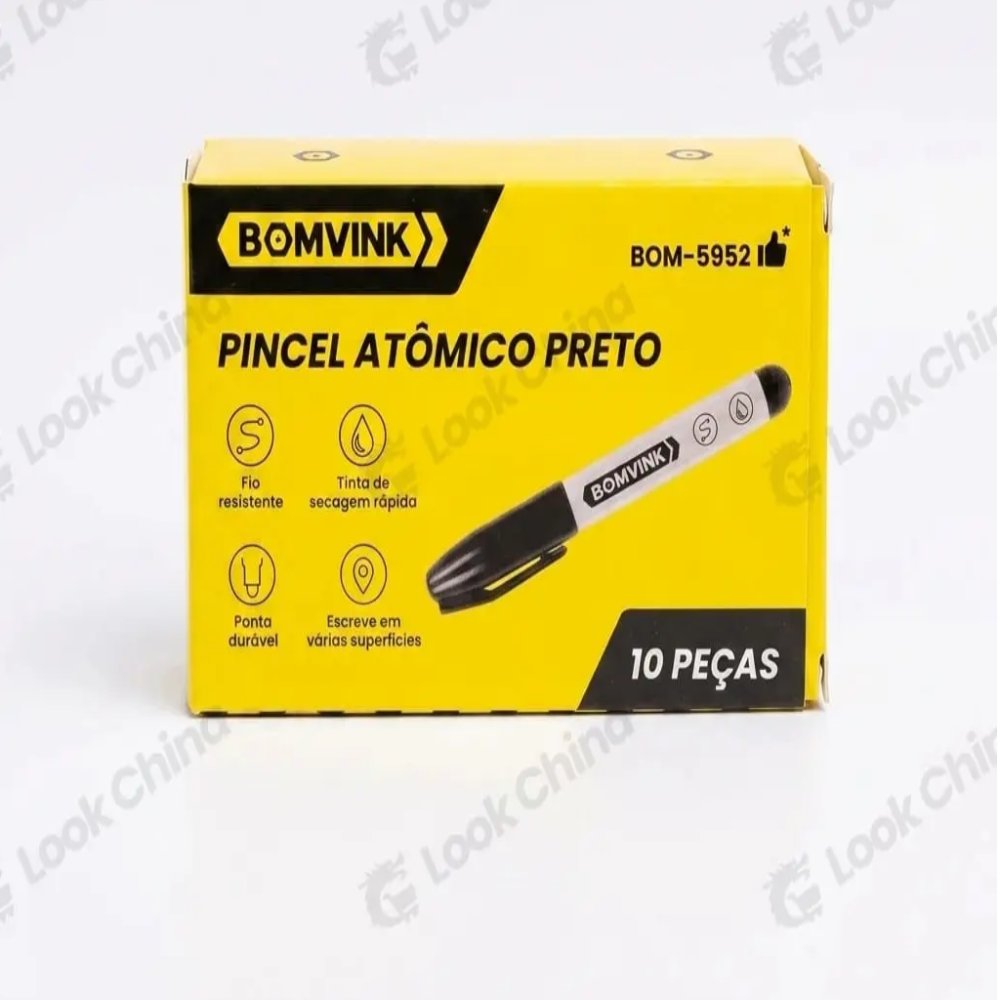 Caneta Marcador Preta