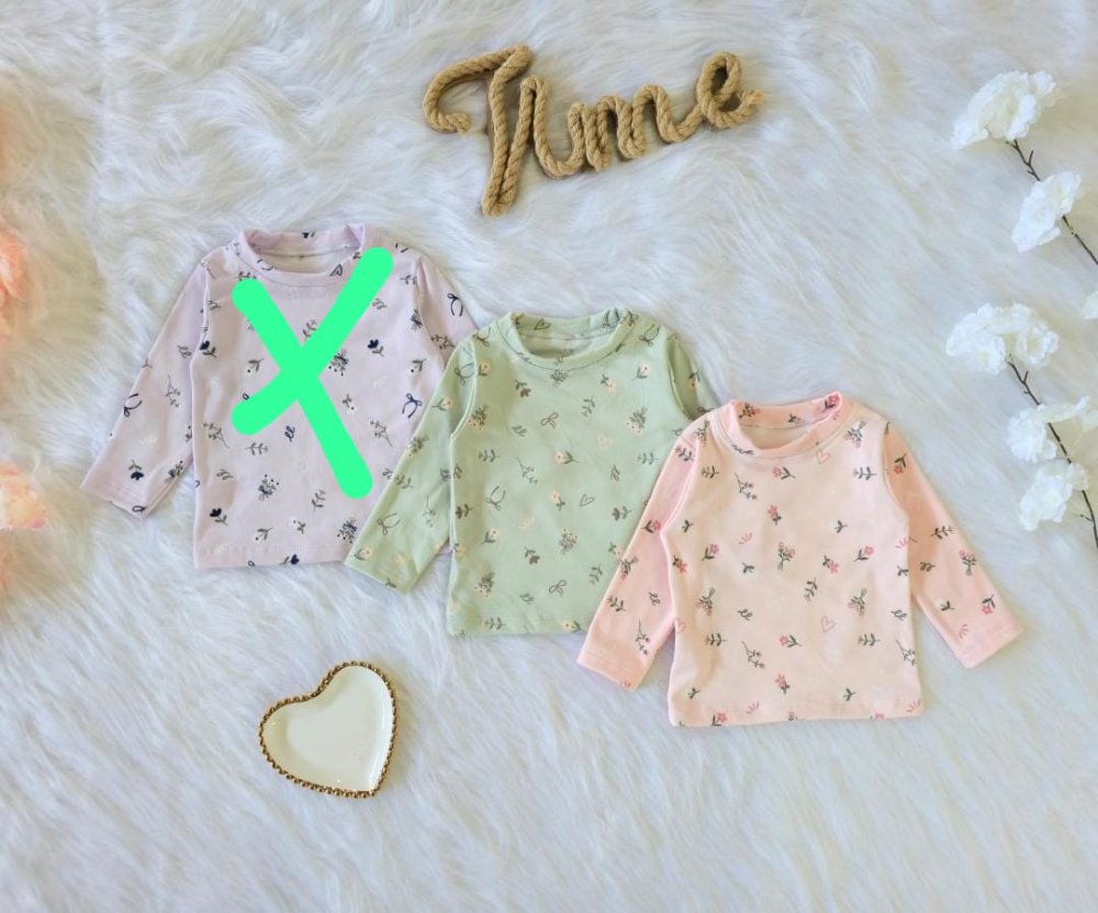 Camiseta soft termica flores beba