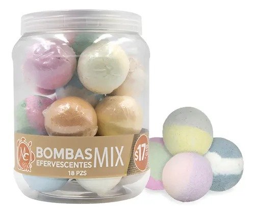 bombas efervecentes mix 18 piezas mc