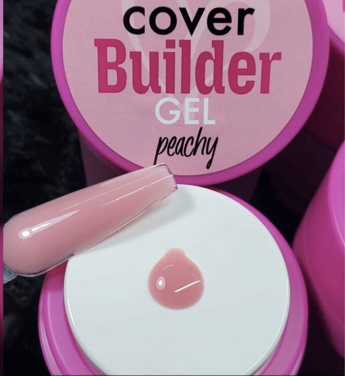 cover builder gel peachy fantasy nails