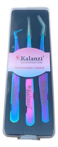 SET PINZAS KALANZY CAJA TRANSPARENTE
