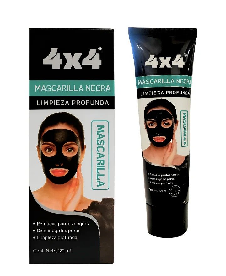 MASCARILLA NEGRA LIMPIEZA PROFUNDA 120ML 4X4