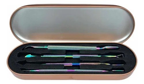 Kit De Manicure 4 Repujadores De Cutículas Tornasol Uñas
