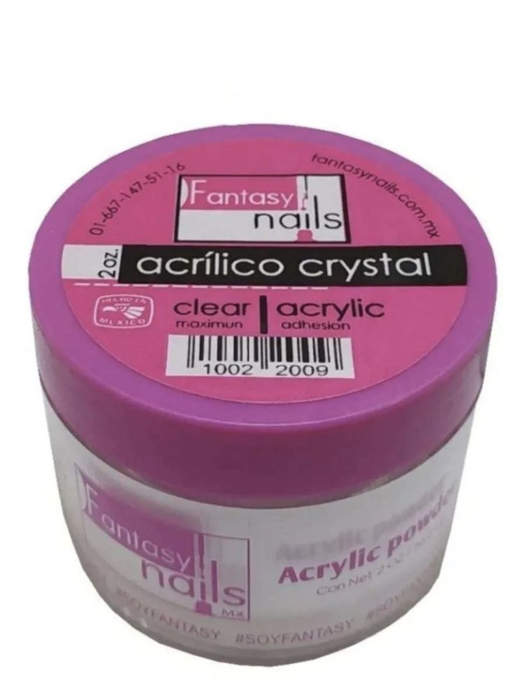 acrilico cristal 2 onza fantasy nails