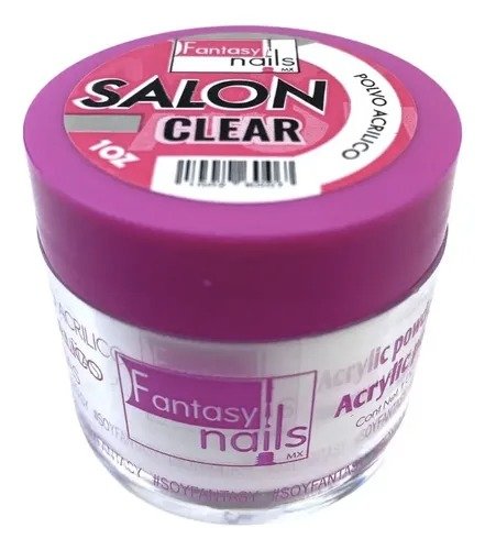 acrilico salon clear 1 onza fantasy nails