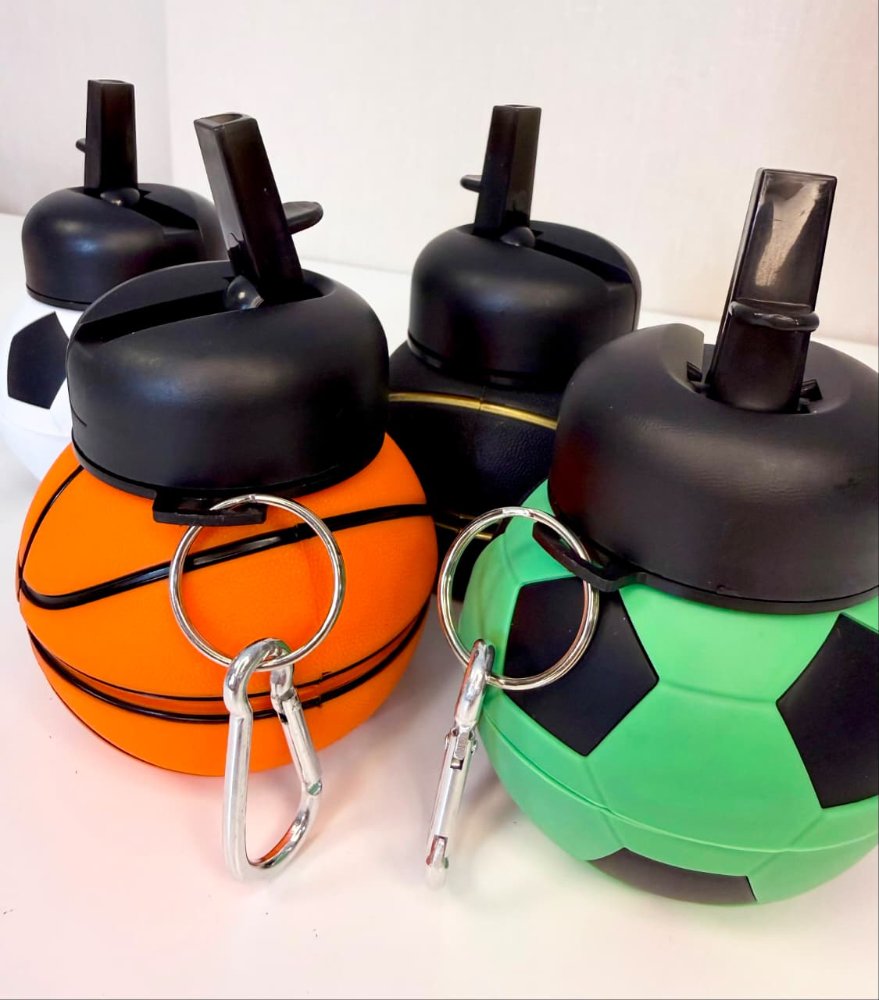 Botella Plegable de Silicona con Diseño