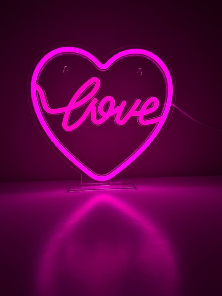 Cartel Luminoso Neon Corazon