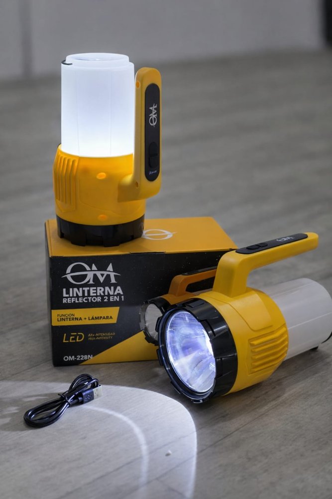 Linterna Reflector 2 en 1 OM COD-125A