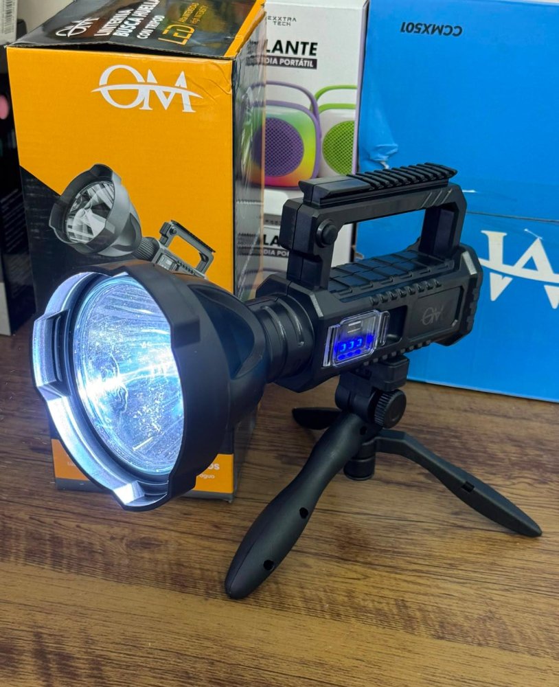 Linterna Busca Huella LED con Tripode