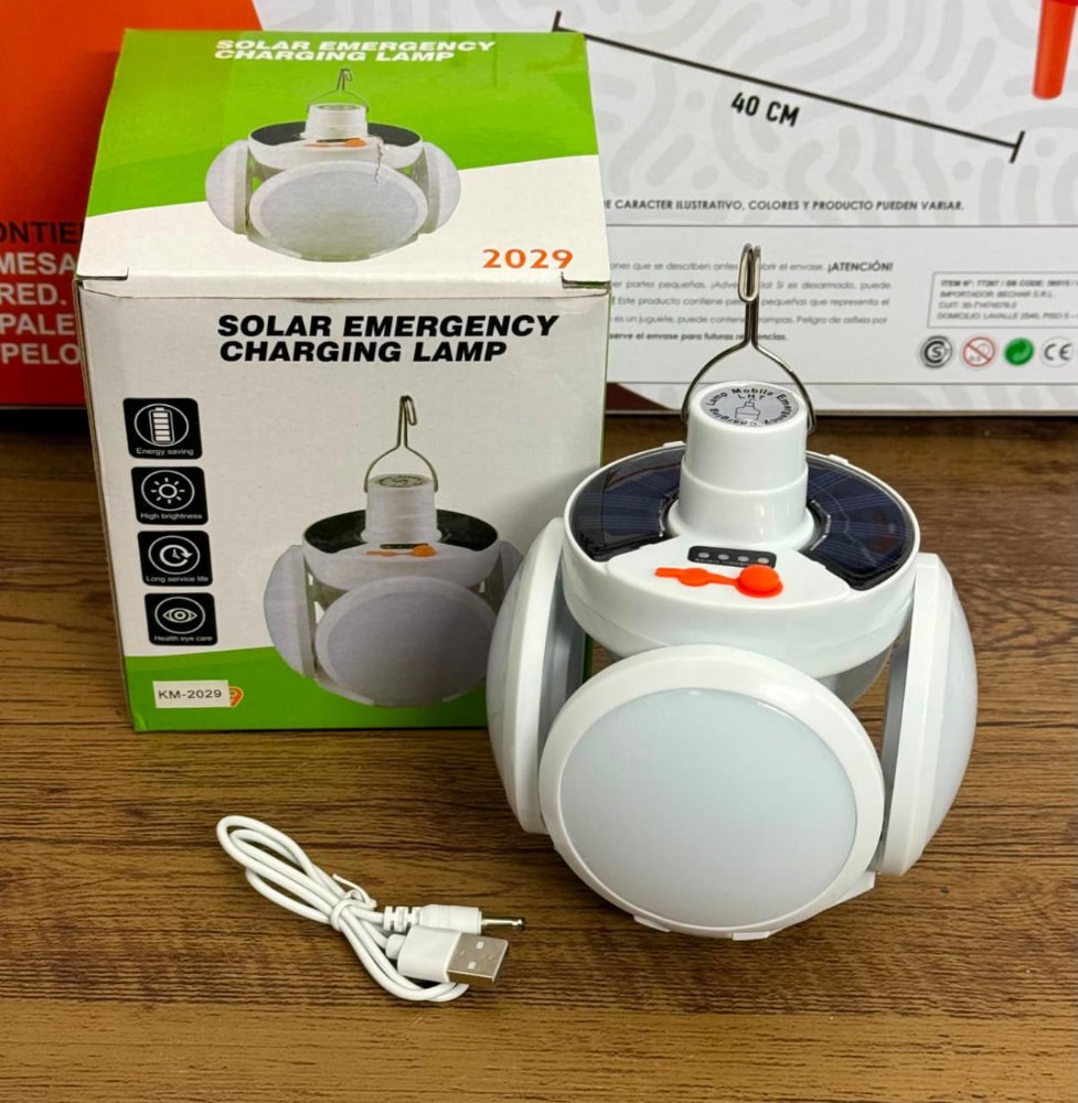 Lampara Solar de Emergencia Recargable