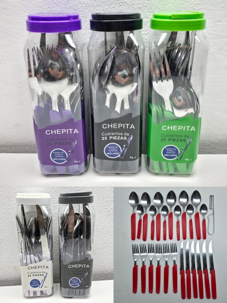 Set de Cubiertos Chepita -25 Pcs