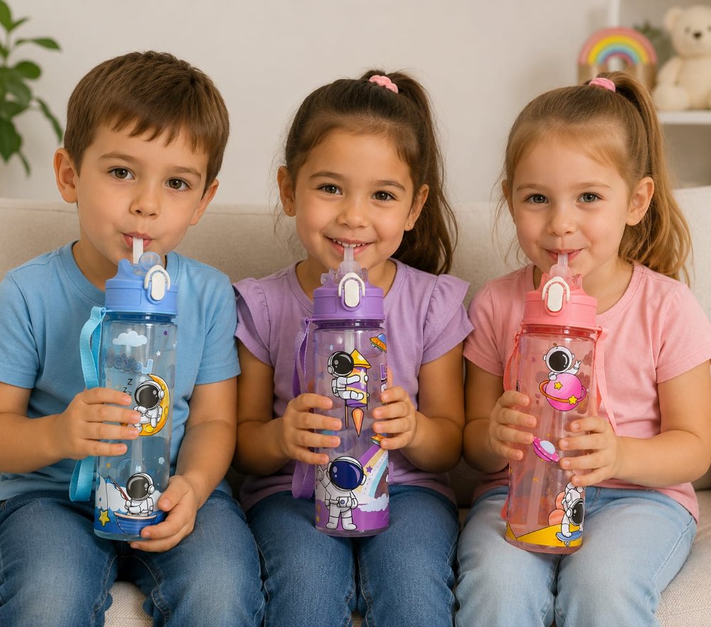 Botella Infantil Espacial con Sorbete