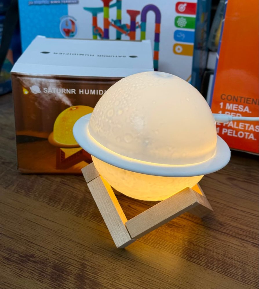 Humidificador Saturno con Luz LED