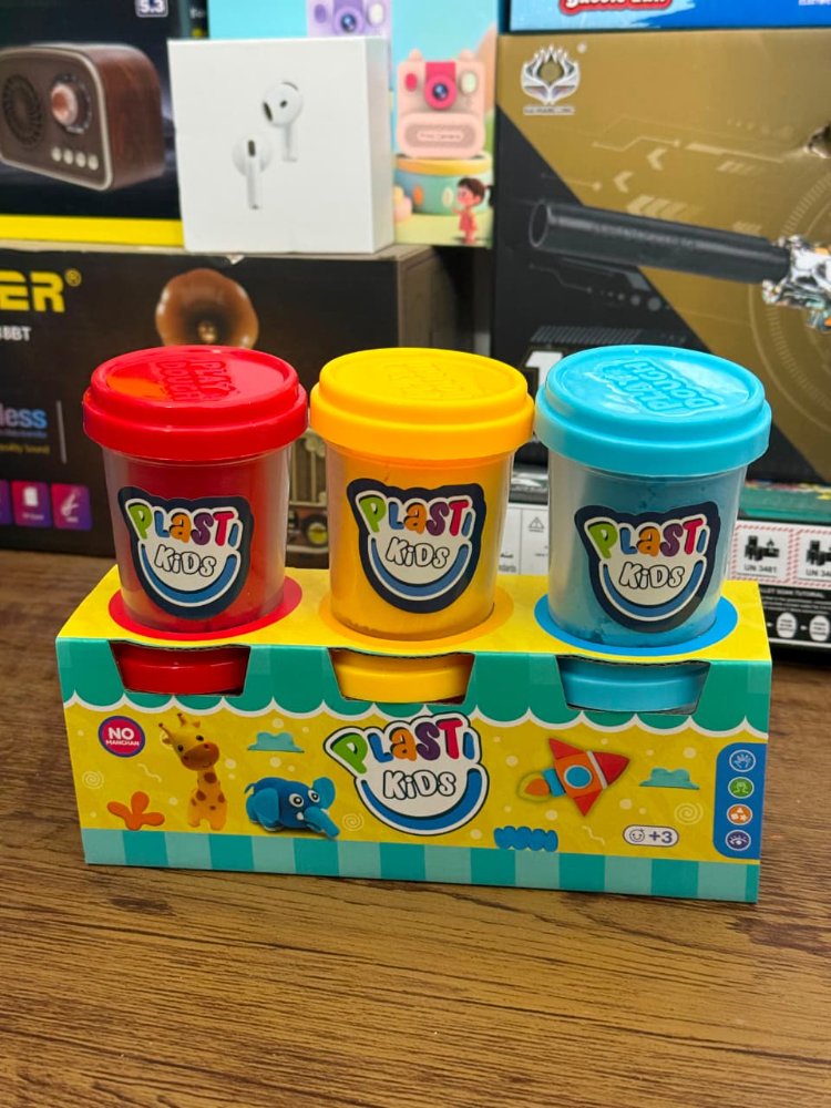 Plastilina Plasti Kids- 3 Pcs