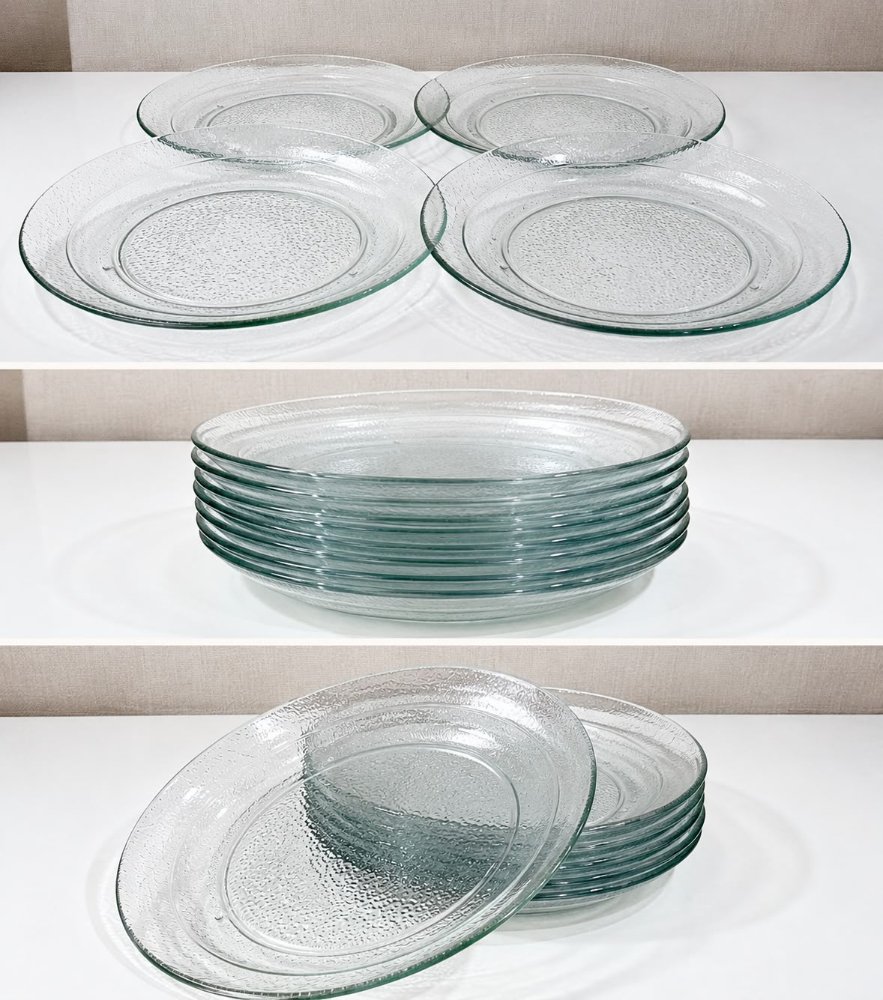 Platos Playos de Vidrio Durax x24