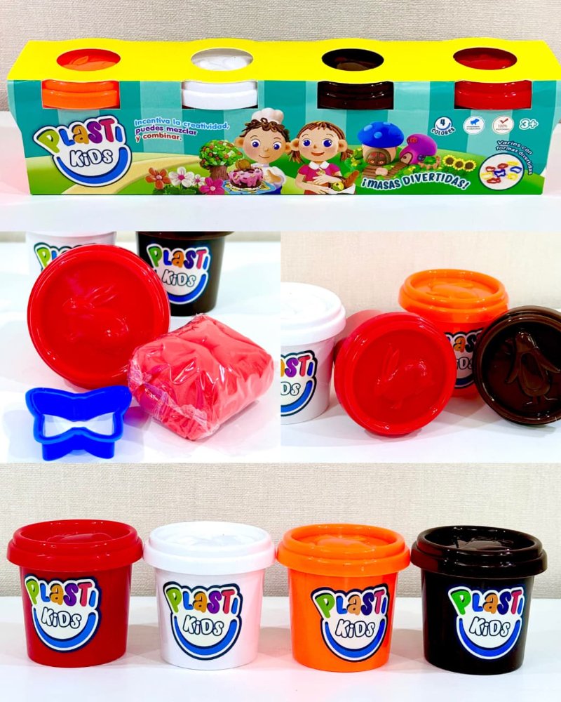 Masa para Modelar Plasti Kids X4 / 42124