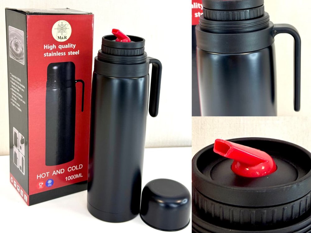 Termo Media Manija Black 1000ml