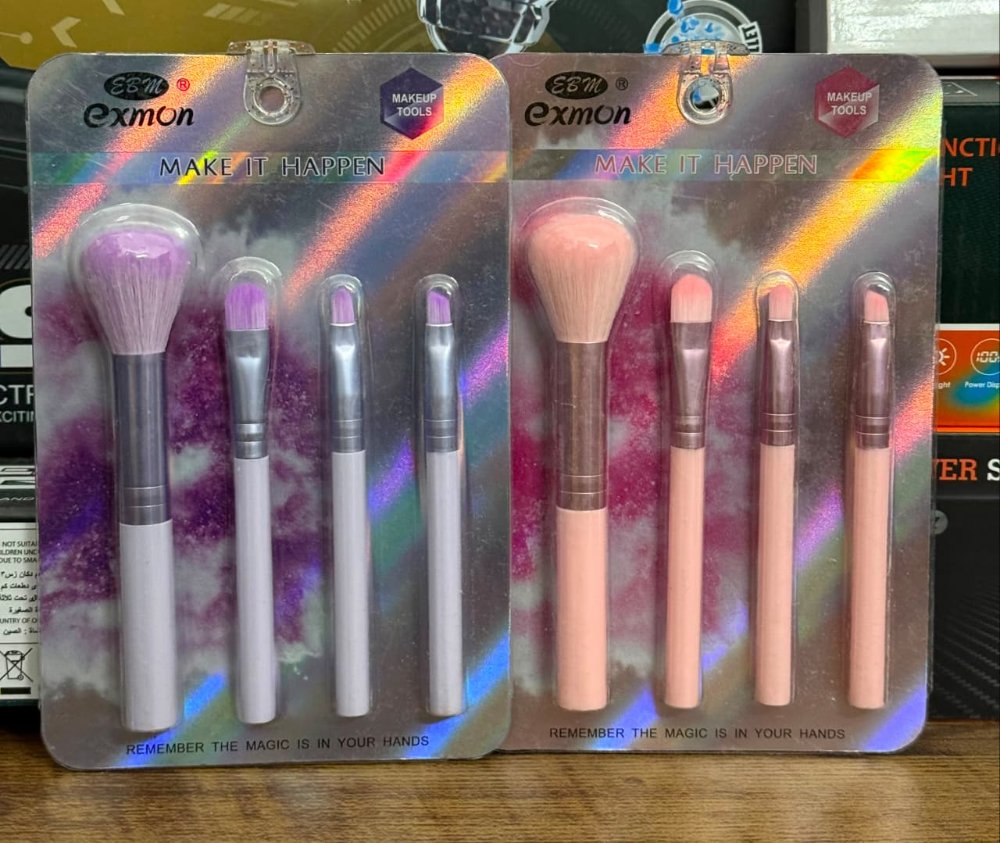 Set de Brochas para Maquillaje - 4 Pcs