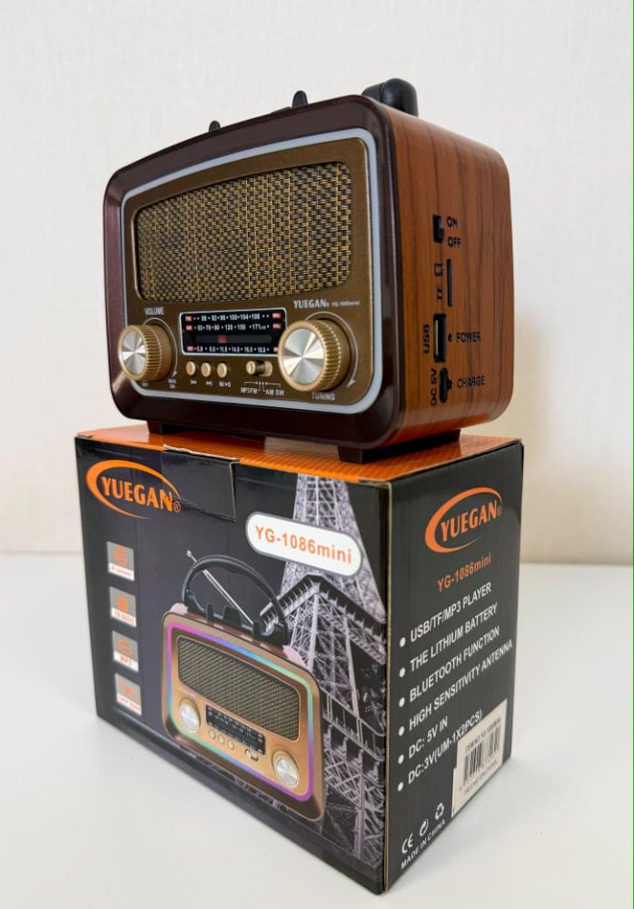 Parlante Retro con Linterna Led- YG1086mini