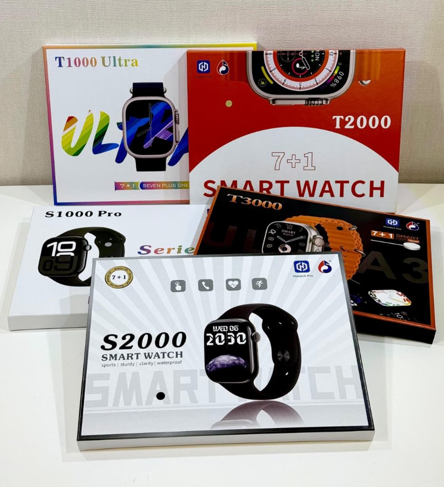 Smartwatch Serie 7+1 - Modelos 71000 ULTRA/S1000 Pro