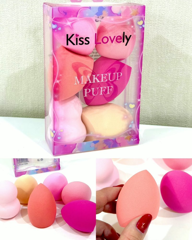 Set de Esponjas para Maquillaje 6 Pcs Kiss Lovely