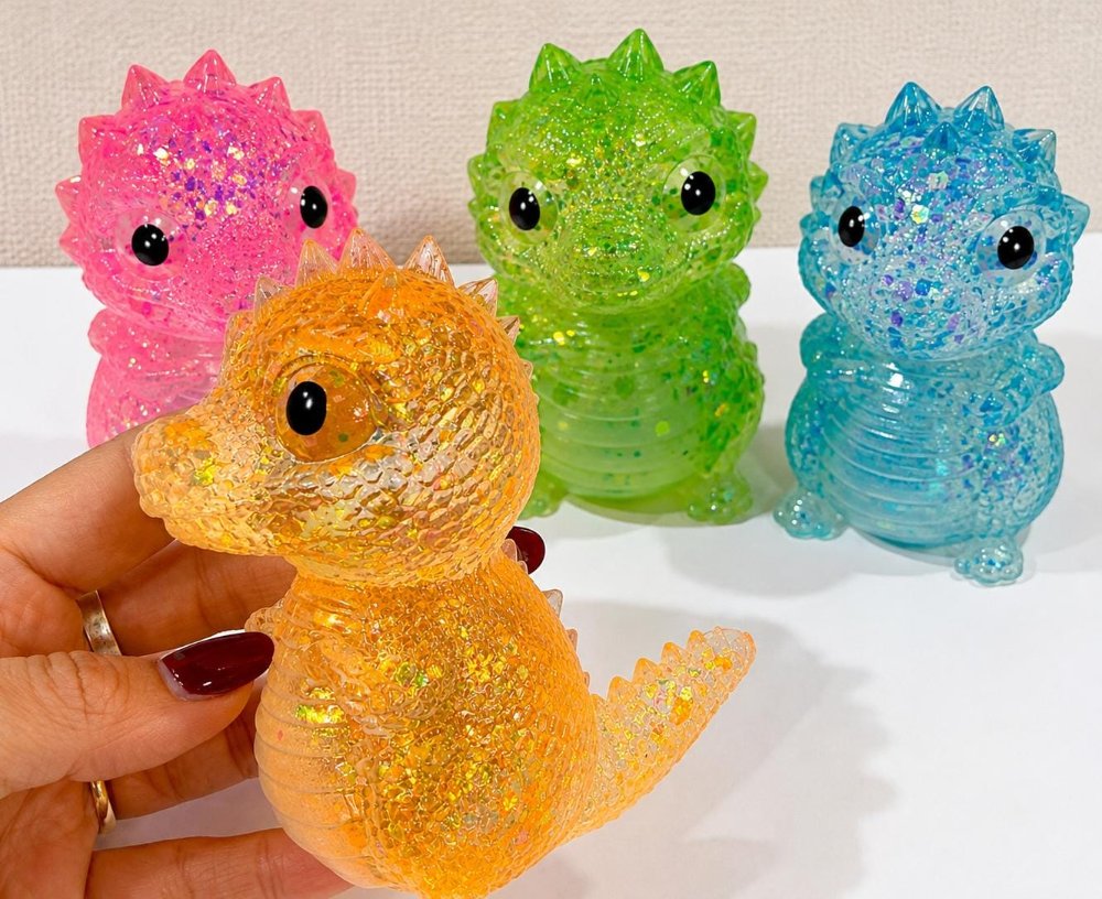 Squishy de Dragon con Glitter