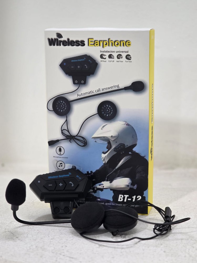 Microfono y Auricular para Moto BT-12
