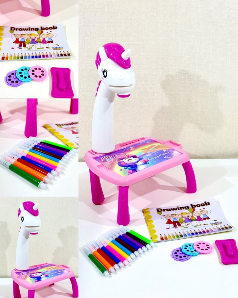Mesita Infantil para Dibujar con Proyector Unicornio Tiny Código: 55083
