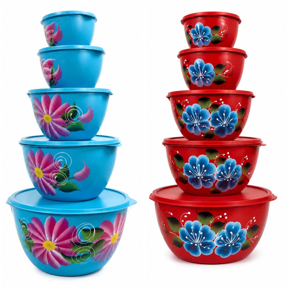 Set de Tupper Redondo con Diseño