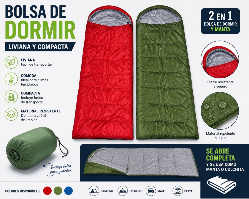 BOLSA DE DORMIR 2 EN 1 / SL2X7
